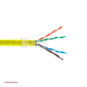 کابل شبکه Cat6 utp کرپن دیتاکام از زاویه کناری