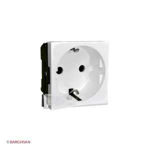 پریز برق ارتدار سفید موزائیک لگراند