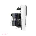 پریز شبکه لگراند Cat5e UTP دو ماژول از زاویه کناری