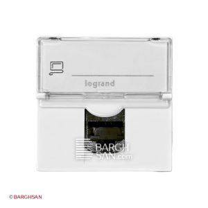 کیستون شبکه پهن Cat6A SFTP لگراند با کد 076576 از زاویه روبرو