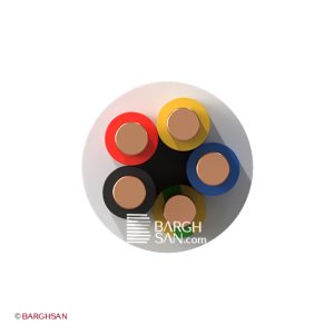 کابل کولری 5*1.5 افشارنژاد خراسان از زاویه روبرو