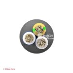 کابل افشان سه رشته افشارنژاد سایز 3*0.75 از زاویه روبرو