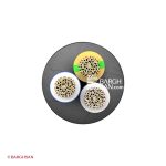 کابل افشان سه رشته افشارنژاد سایز 3*1.5 از زاویه روبرو