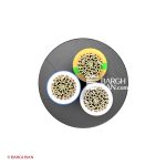 کابل افشان سه رشته افشارنژاد سایز 3*6 از زاویه روبرو