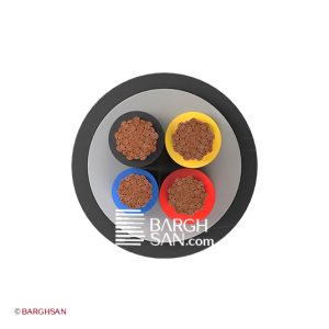 کابل برق افشان 3*95+50 افشارنژاد خراسان از زاویه روبرو
