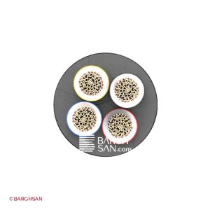 کابل افشان چهار رشته افشارنژاد سایز 4*1.5 از زاویه روبری