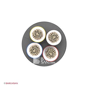 کابل افشان چهار رشته افشارنژاد سایز 4*2.5 از زاویه روبری