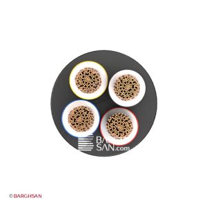 کابل افشان چهار رشته افشارنژاد سایز 4*4 از زاویه روبری