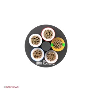 کابل افشان پنج رشته افشارنژاد سایز 1.5*5 از زاویه روبرو