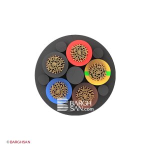 کابل افشان پنج رشته افشارنژاد سایز 5*16 از زاویه روبرو