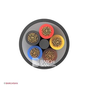 کابل افشان پنج رشته افشارنژاد سایز 5*35 از زاویه روبرو