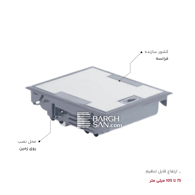 درجه حفاظت کف خواب 10 ماژول طوسی رنگ لگراند