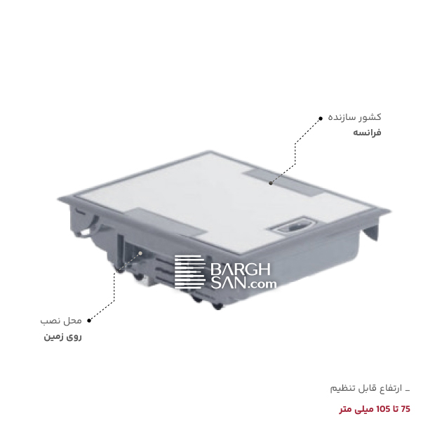 درجه حفاظت کف خواب 12 ماژول طوسی رنگ لگراند