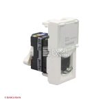 کیستون شبکه cat5 UTP کد 76551 لگراند از زاویه سه بعدی