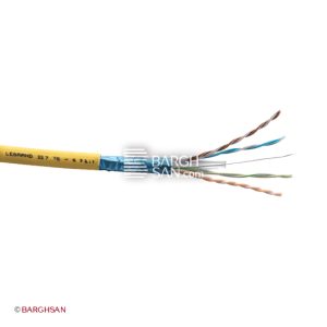 کابل شبکه cat6a ftp لگراند از زاویه کناری