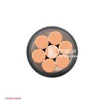 کابل برق مفتول 1*25 افشارنژاد خراسان از زاویه رو به رو