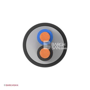 کابل برق مفتول 2*4 افشارنژاد خراسان از زاویه رو به رو