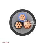 کابل برق مفتول 3*25 افشارنژاد خراسان از زاویه رو به رو