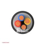 کابل برق مفتول 4*4 افشارنژاد خراسان از زاویه رو به رو