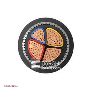 کابل آرموردار خراسان 3*150+70 زاویه رو به رو