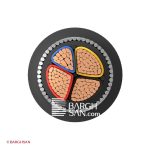 کابل آرموردار خراسان 3*185+95 زاویه رو به رو