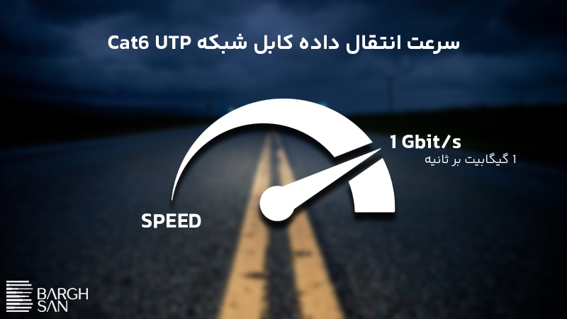 سرعت انتقال داده کابل شبکه Cat6 UTP
