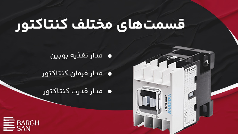 قسمتهای مختلف کنتاکتور