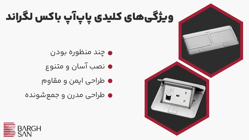 ویژگیهای کلیدی پاپآپ باکس لگراند