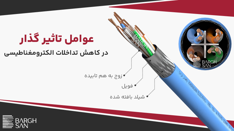 عوامل تاثیرگذار در کاهش تداخل الکترومغناطیسی کابل شبکه