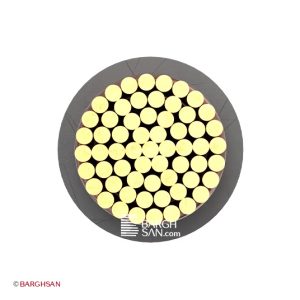 سیم نیمه افشان رنگی نمره 240 افشارنژاد خراسان از زاویه رو به رو