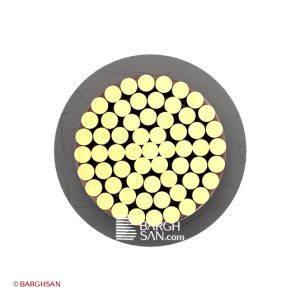 سیم نیمه افشان رنگی نمره 300 افشارنژاد خراسان از زاویه رو به رو