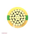 سیم نیمه افشان ارت نمره 120 افشارنژاد خراسان از زاویه رو به رو