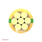 سیم نیمه افشان ارت نمره 25 افشارنژاد خراسان از زاویه رو به رو