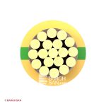 سیم نیمه افشان ارت نمره 95 افشارنژاد خراسان از زاویه رو به رو