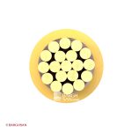 سیم نیمه افشان رنگی نمره 50 افشارنژاد خراسان از زاویه رو به رو