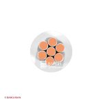 سیم سیلیکونی نسوز دوروکش بافت سایز 0.35 یاقوت زاویه رو به رو