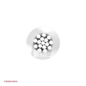 سیم سیلیکونی نسوز دوروکش بافت سایز 0.5 یاقوت از زاویه رو به رو