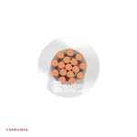 سیم سیلیکونی نسوز دوروکش بافت سایز 0.75 یاقوت زاویه رو به رو