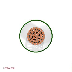 سیم سیلیکونی نسوز دوروکش بافت سایز 1.5 یاقوت زاویه رو به رو