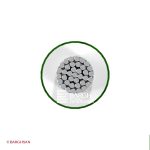 سیم سیلیکونی نسوز دوروکش بافت سایز 1.5 یاقوت از زاویه رو به رو