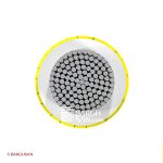 سیم سیلیکونی نسوز دو روکش بافت سایز 10 یاقوت از زاویه روبرو