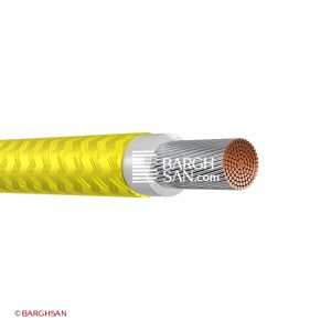 سیم سیلیکونی نسوز دو روکش بافت سایز 10 یاقوت