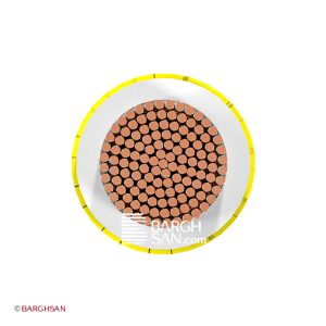 سیم سیلیکونی نسوز دو روکش بافت سایز 10 یاقوت زاویه رو به رو