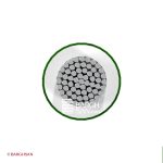 سیم سیلیکونی نسوز دو روکش بافت سایز 2.5 یاقوت از زاویه روبرو