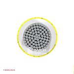 سیم سیلیکونی نسوز دوروکش بافت سایز 6 یاقوت از زاویه رو به رو