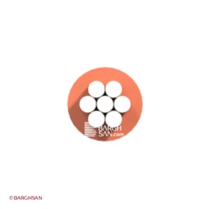 سیم سیلیکونی نسوز سایز 0.25 یاقوت از زاویه رو به رو