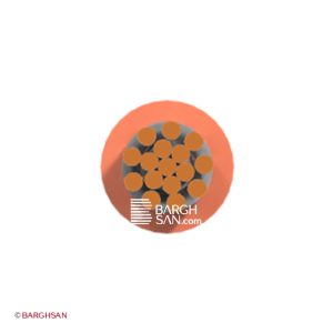 سیم سیلیکونی نسوز سایز 0.5 یاقوت زاویه رو به رو