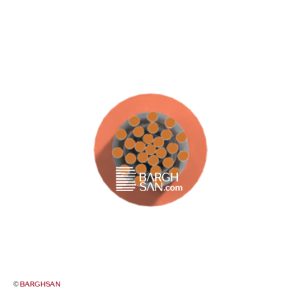 سیم سیلیکونی نسوز سایز 0.75 یاقوت زاویه رو به رو