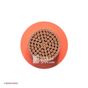 سیم سیلیکونی نسوز سایز 6 یاقوت زاویه رو به رو