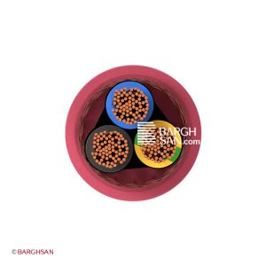 کابل اعلام حریق 3*1.5 افشارنژاد خراسان از زاویه روبرو
